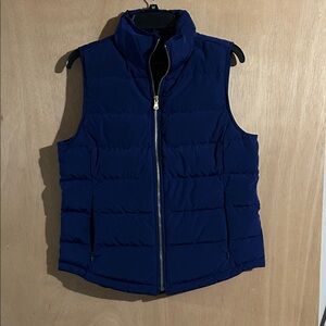 Talbots Navy Blue Puffer Vest